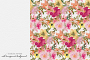 Watercolor Bright Flower Clipart Set, an Illustration by Patishop Art (Thumbnail 7 of 8)