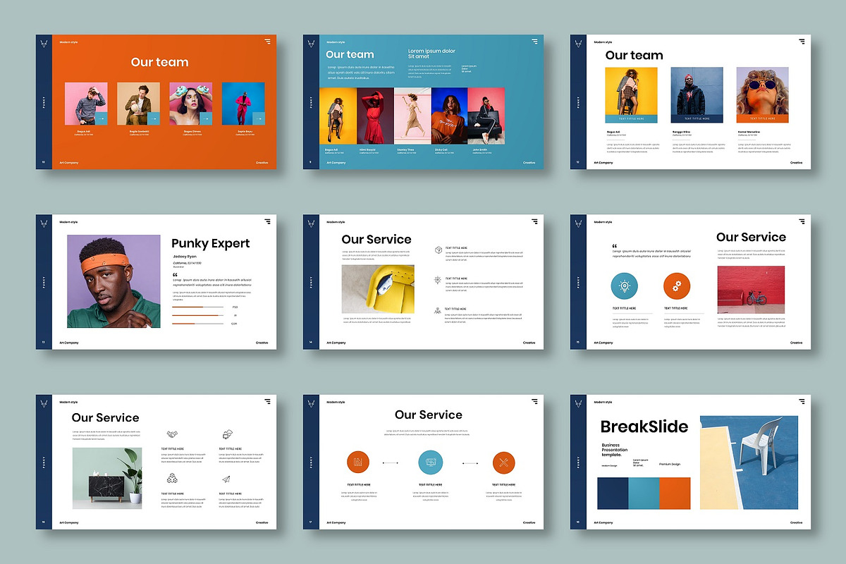 Punky - Business Google Slide Templa, a Presentation Template by Dens Creative Studio (Photo 3 of 6)
