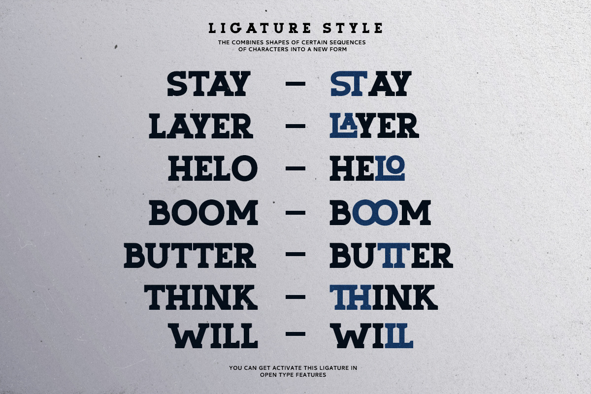 Slathers - Ligature Slab Serif, a Slab Serif Font by Bale Type (Photo 7 of 10)