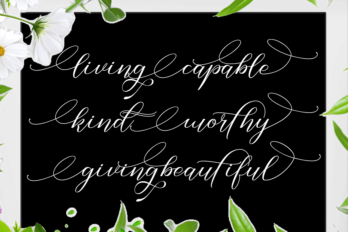 Sinthiya Bella, a Script Font by Deniz86 (Photo 8 of 11)