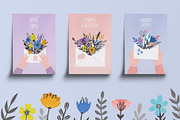 Modern floral spring set, an Object Graphic by MaNechaeva (Thumbnail 4 of 13)