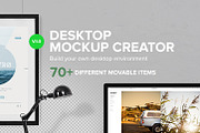 Desktop Mockup Creator, a Books & Magazine Mockup by Mockura (Thumbnail 2 of 5)