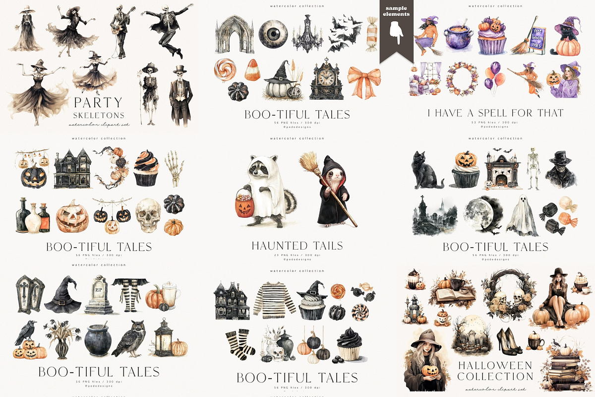 Halloween Mega Bundle 750+, a Seasonal Illustration by PeDe Designs (Photo 9 of 9)