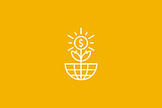 Gold Growth Flower Coin Logo, a Branding & Logo Template by Signatoro (Thumbnail 1 of 2)