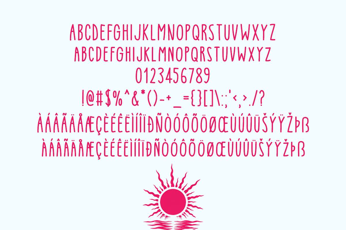 Sunrays Typeface, a Handwritten Font by Seemly Fonts (Photo 6 of 6)