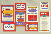 Red Deco Playful Wedding Invitation, an Invitation Template by Aiyari Graphic (Thumbnail 1 of 3)