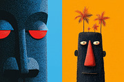 120 Tropical Tiki Mask Illustrations, a Decorative Illustration by Incomelion (Thumbnail 16 of 20)