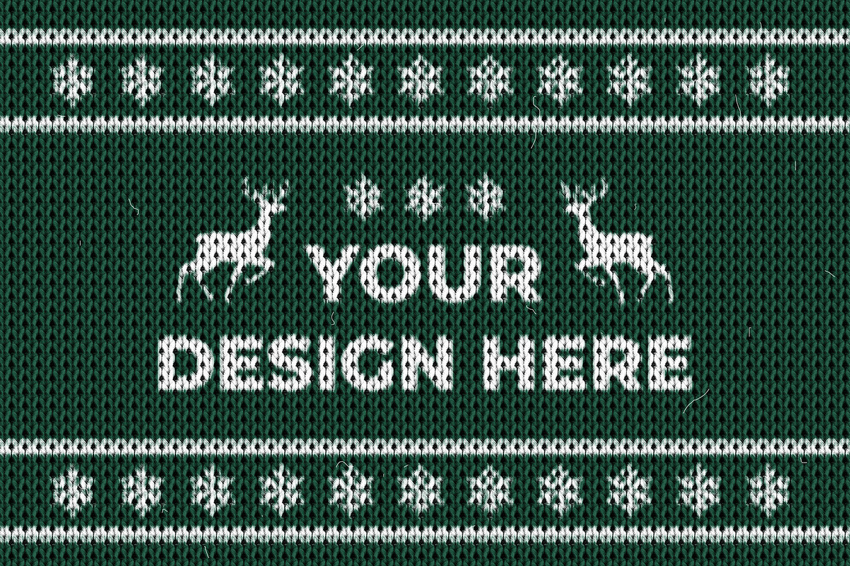 Christmas Knit Sweater Photo Effect, a Layer Style Add-On by DesignerCandies (Photo 2 of 5)