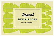 Tropical Banana Leaves Vector Patter, a Pattern Graphic by RedRiver Studio (Thumbnail 4 of 6)