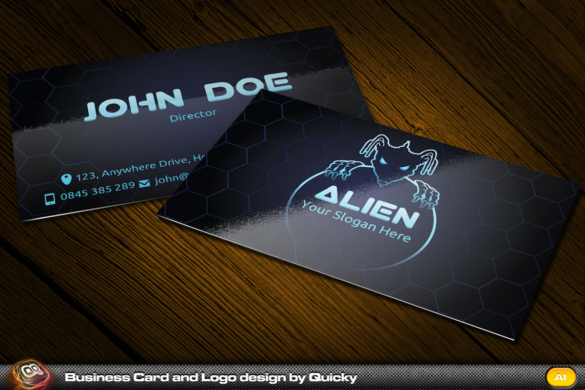 Game Logo Mega Pack, a Business Card Template by quicky (Photo 2 of 6)