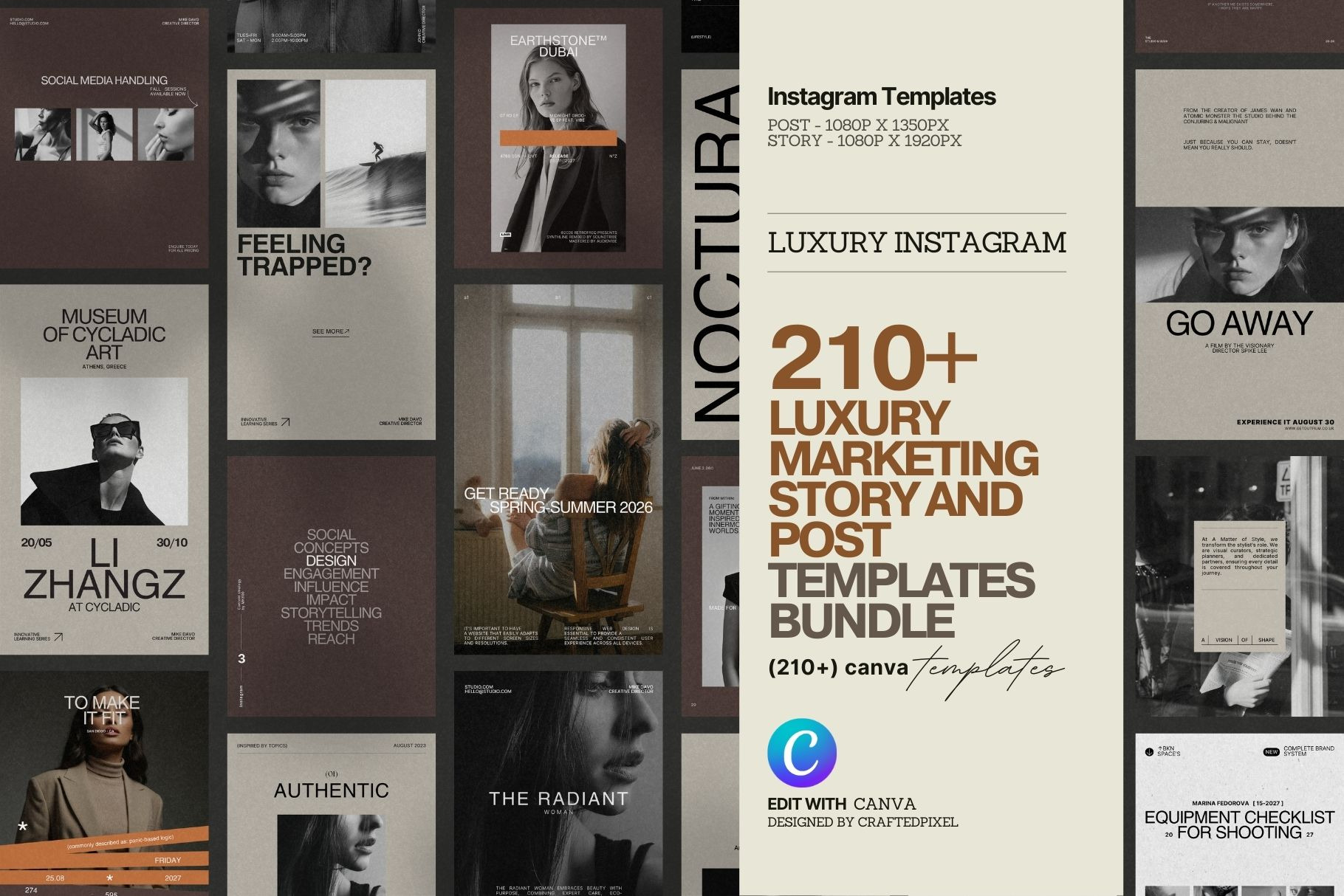 Canva Templates | Post & Story Bundle