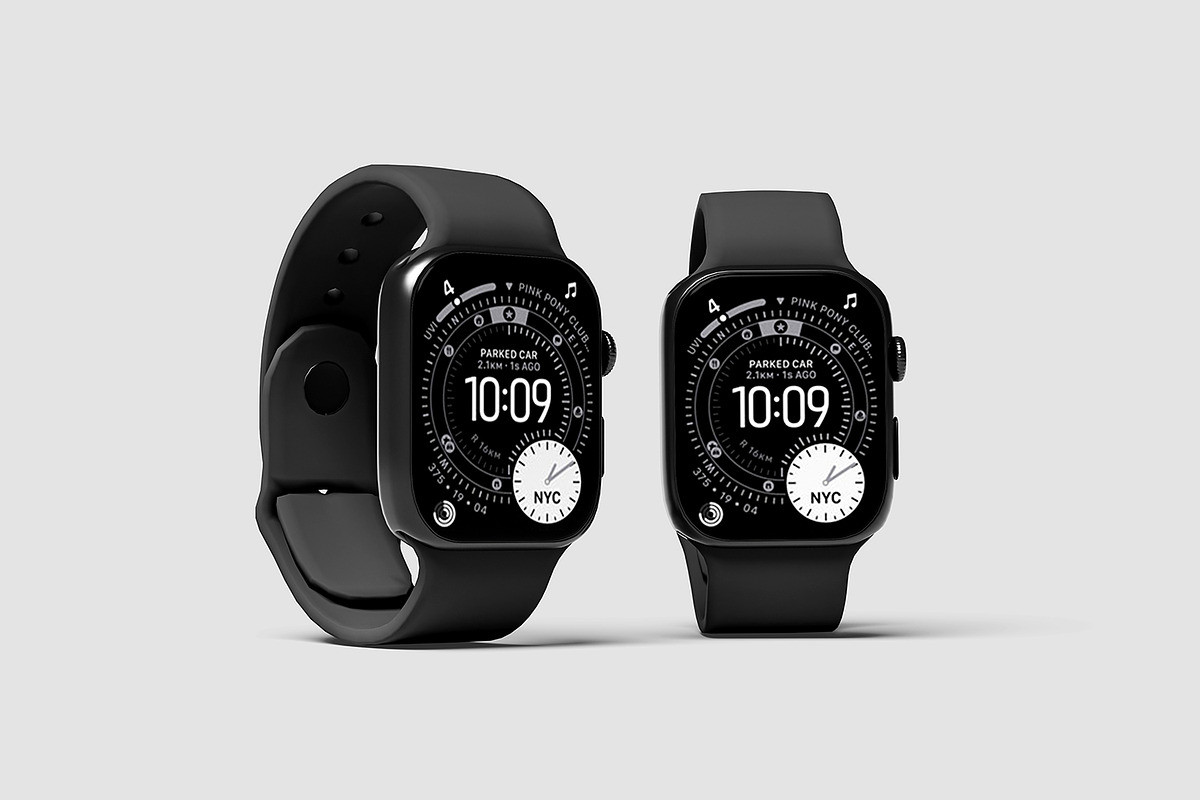 Apple Watch Mockup, a Wearable Device Mockup by seramoe (Photo 5 of 5)