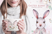 Easter bunny watercor collection, an Animal Illustration by Peace ART (Thumbnail 12 of 13)