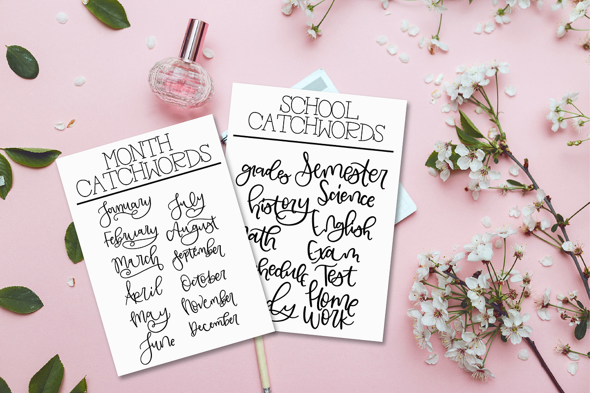 Planner Catchwords - Over 100 Words preview 3