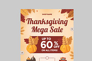 Thanksgiving Sale Flyer Template, a Flyer Template by MightyDesign (Thumbnail 4 of 8)
