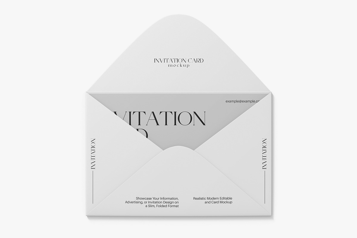 Realistic Invitation Card Mockup, a Product Mockup by graphypix (Photo 4 of 4)