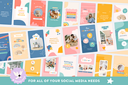 Kids Instagram Templates Canva, a Social Media Template by Design Pixie (Thumbnail 5 of 8)