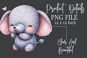 Kawaii Knitted Animals Clipart, an Illustration by Rose Art (Thumbnail 5 of 7)