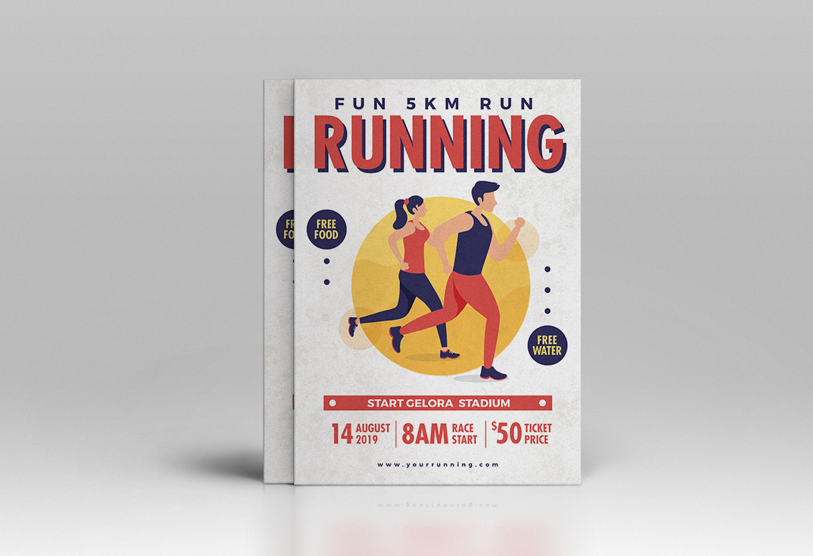 Run Fest Flyer, a Flyer Template by Tokosatsu
