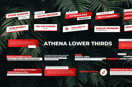 Athena Lower Thirds for Premiere Pro, a Templates & Theme by FlashFXbox