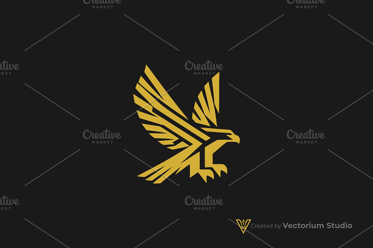 Geometric Eagle Flying Logo, a Branding & Logo Template by Vectorium Studio (Photo 3 of 5)