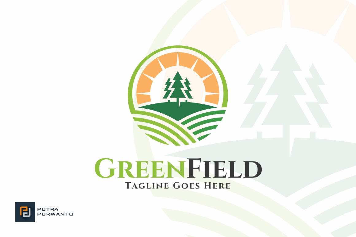 Green Field - Farm Logo, a Branding & Logo Template by putra_purwanto