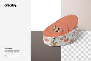 Baby Bean Bag Mockup Set