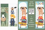 Height chart measure for kids bundle, an Education Illustration by Nursery Art (Thumbnail 9 of 11)