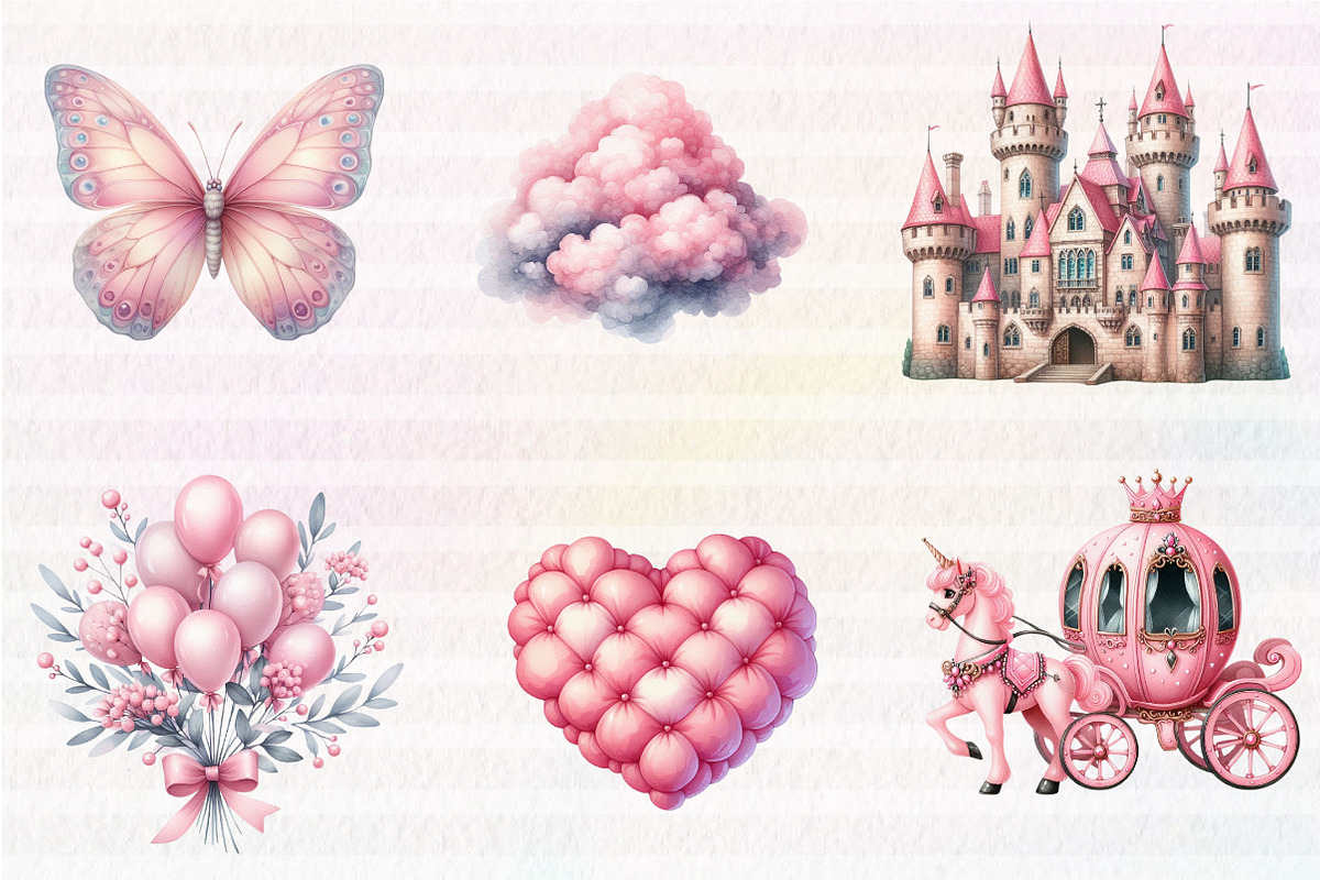 Watercolor baby girl clipart, an Illustration by CreationArt (Photo 6 of 6)