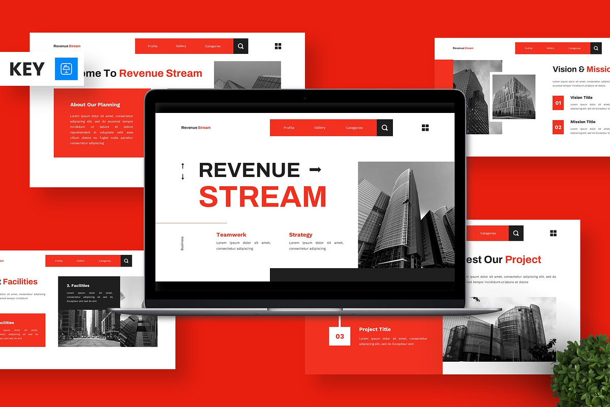 Revenue Stream - Business Keynote, a Presentation Template by Deepslide Studio (Photo 1 of 6)