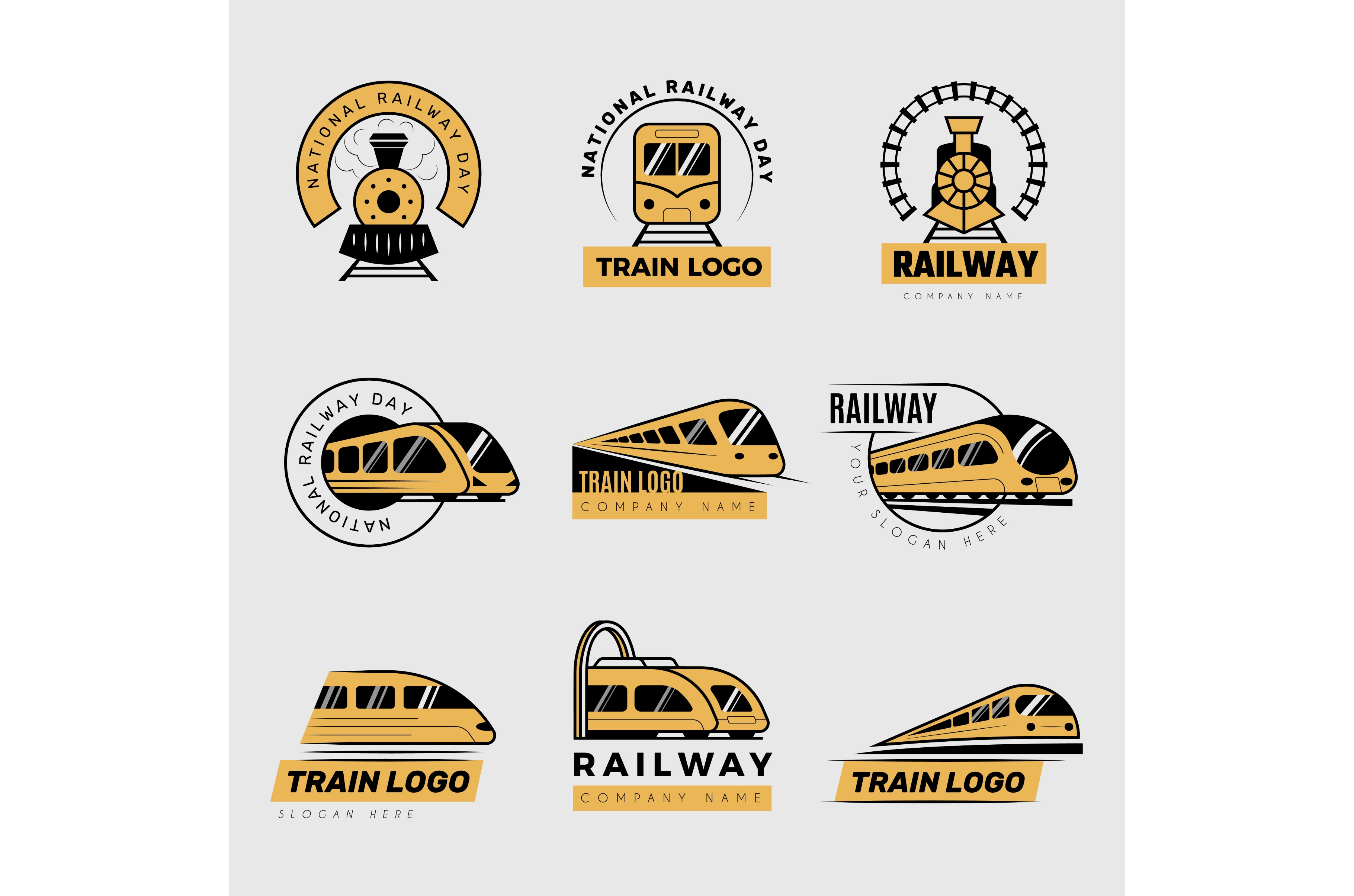 Train logo. Railway transport, a Graphic by Onyx