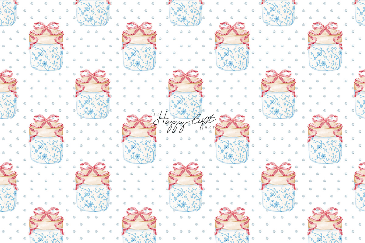 Christmas Chinoiserie Crest, an Illustration by TheHappyGiftArt (Photo 7 of 10)