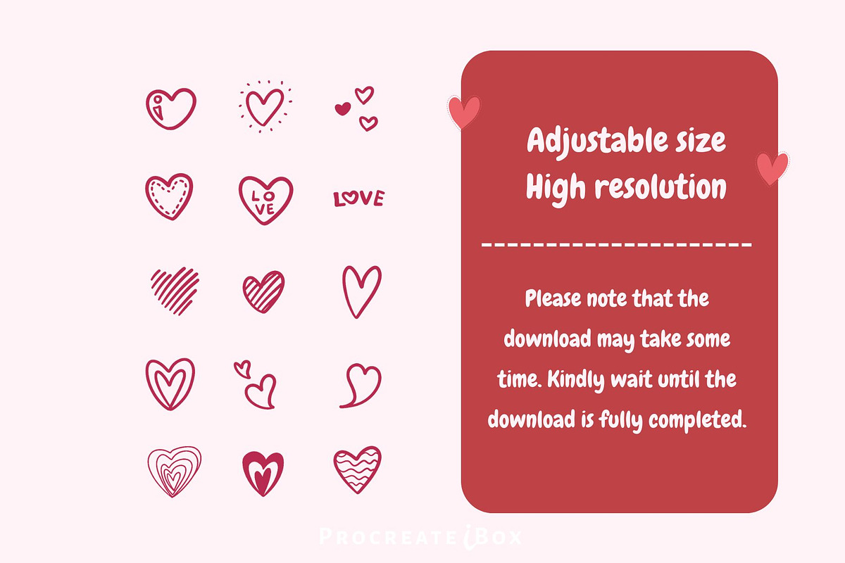 250 Procreate Valentines Stamps, a Brush Add-On by ProcreateiBox (Photo 8 of 9)