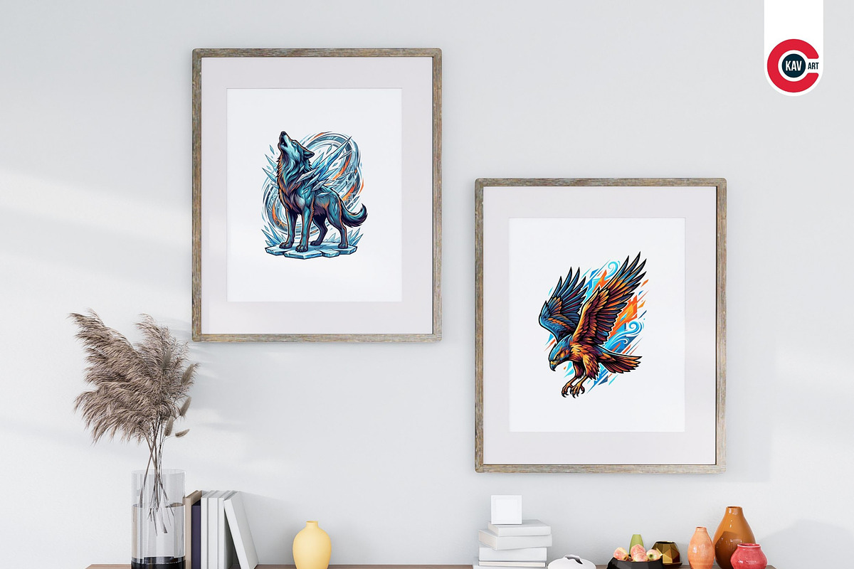 Vibrant Elemental Animal Vector SVGs, an Animal Illustration by C-Kav (Photo 8 of 10)