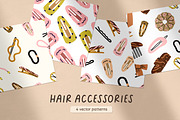 Hair accessories, seamless pattern, a Pattern Graphic by Good Studio (Thumbnail 1 of 10)