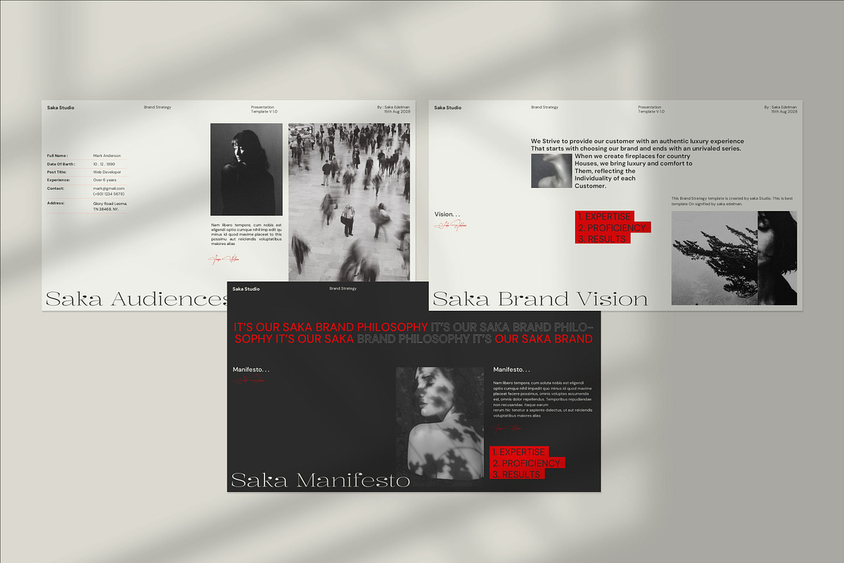 SAKA | Brand Strategy Template, a Presentation Template by Graphpexel (Photo 4 of 11)