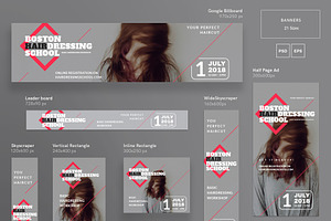 Banners Pack Hairdressing