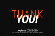 Aksioma - Condensed sans serif, a Sans Serif Font by Zafara Studios (Thumbnail 8 of 8)
