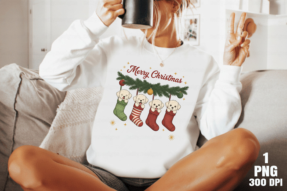 Funny Christmas Dog PNG, an Illustration by Daily.Designs (Photo 6 of 10)