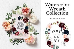 Opulent - Classic Watercolor Florals