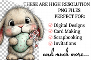 Whimsical Funny Easter Bunny Clipart, an Illustration by Daily.Designs (Thumbnail 2 of 7)
