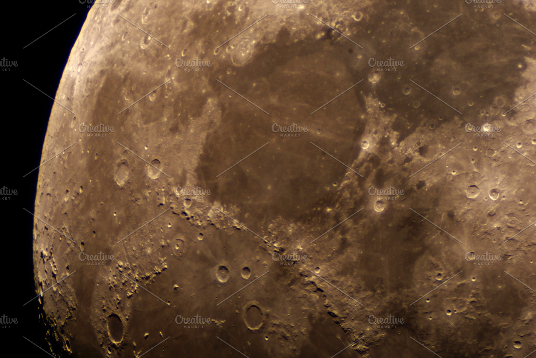 Detailed lunar surface close-up show, a Background Photo by Elena Vagengeim