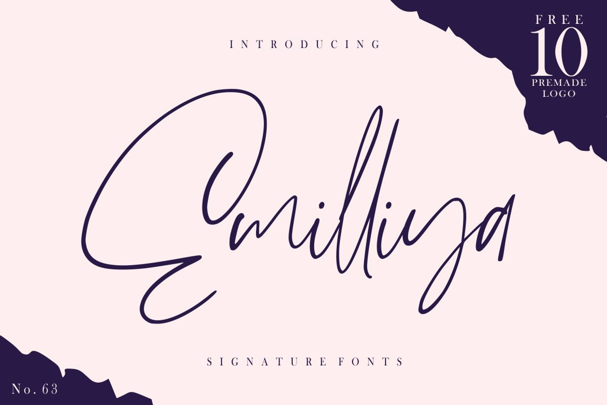 Emilliya // Luxury Signature Font