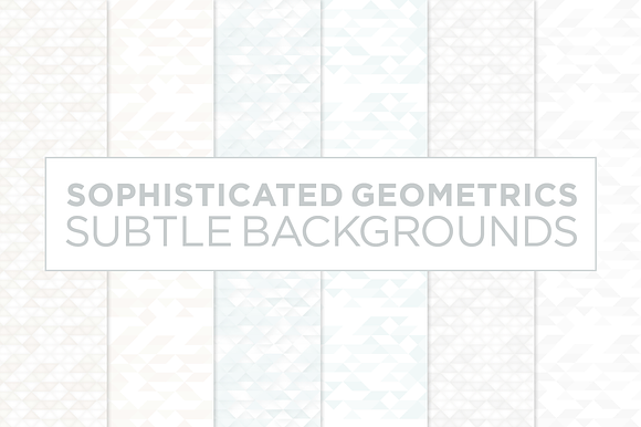 6 Subtle Geometric Backgrounds (W)