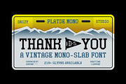 Platde - Vintage Mono Slab Font, a Sans Serif Font by Drizy (Thumbnail 10 of 10)