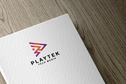 Playtek Media Play Logo, a Branding & Logo Template by Design_Planet (Thumbnail 4 of 4)