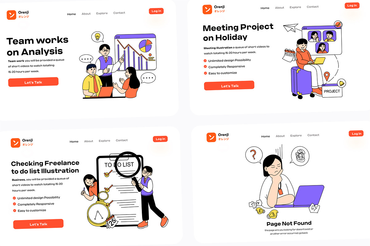 Freelance and Remote Worker, an Illustration by orenjidesign (Photo 6 of 8)