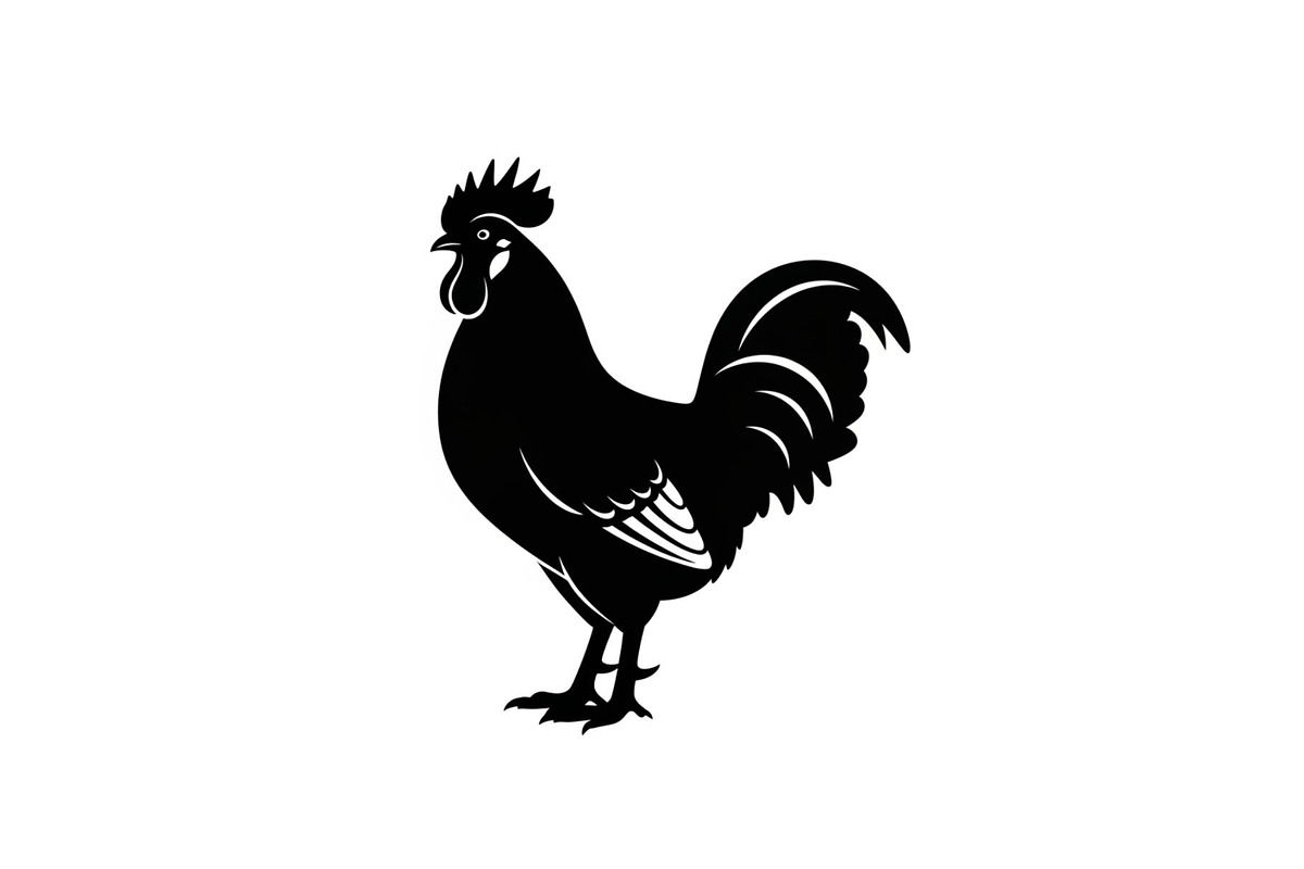 Rooster Chicken Silhouette Vector Bu, an Illustration by Designs_River (Photo 2 of 51)