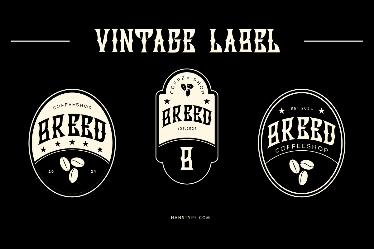 Rustley - Vintage Display Font, a Font by Hanstype.com (Photo 7 of 11)
