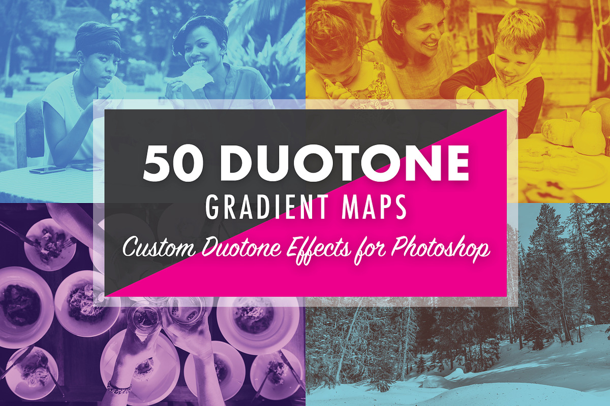 50 Duotone Gradient Maps, a Gradient Add-On by M. by mprintly (Photo 1 of 8)